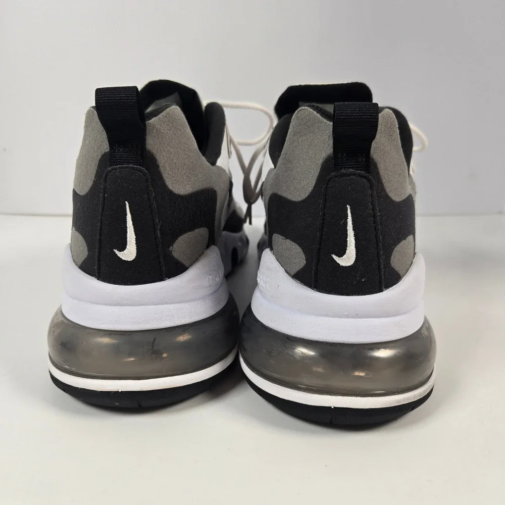 Nike Air Max 270 React Men 11 White Black Grey CT1264-101 Running Shoes Sneaker